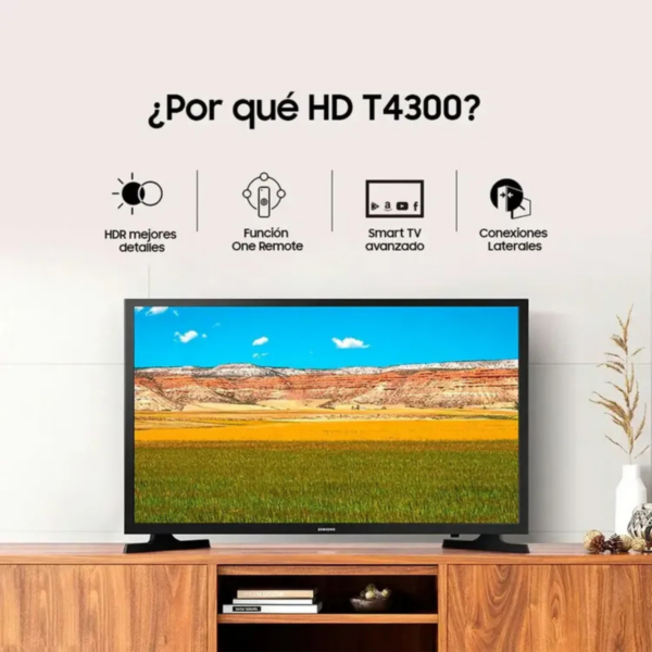 TV SAMSUNG 32" Pulgadas 81 cm 32T4300 HD LED Smart TV - Imagen 3