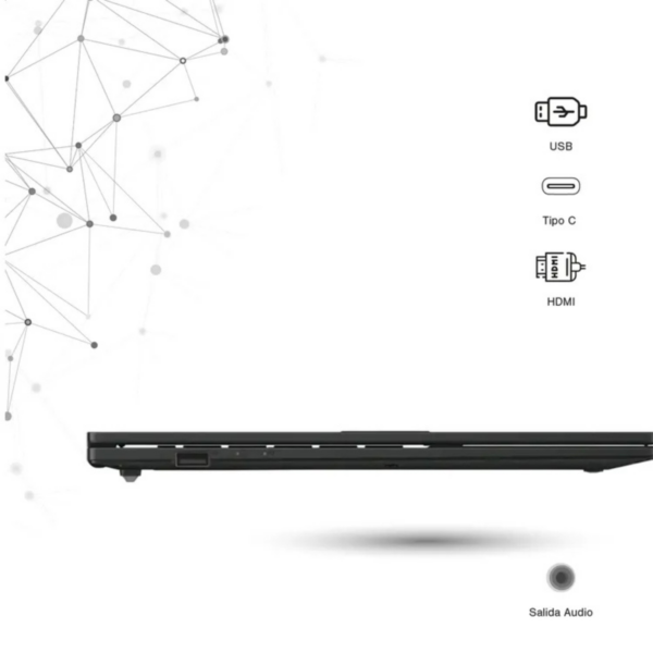 Computador Portátil ASUS Vivobook Go 15.6" Pulgadas E1504FA - AMD Ryzen 5 - RAM 16GB - Disco SSD 1 TB - Negro - Imagen 3